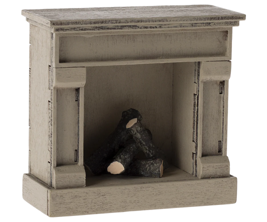 Fireplace Mouse-  Off White