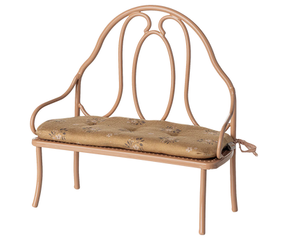 Vintage bench, Miniature - Dark powder