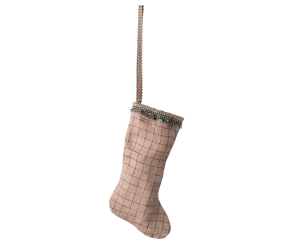Maileg Fabric Ornament, Stocking - Checker