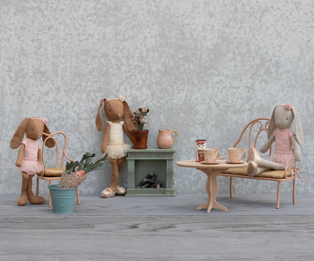 Rabbit size 2, Classic - Ballet suit and skirt rose