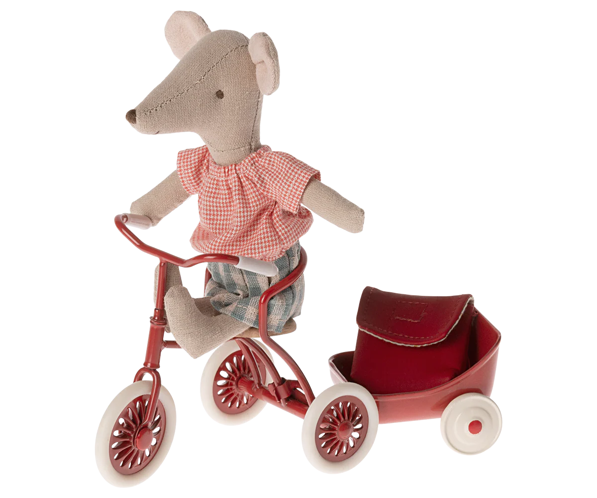 Tricycle mouse, Big sister with bag - Red