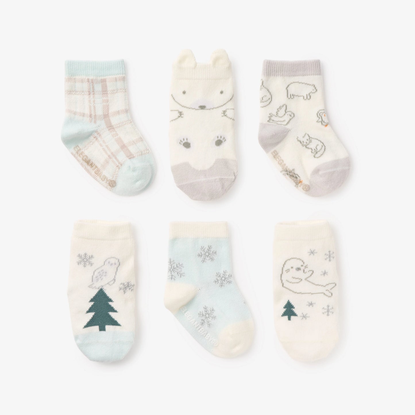 ARCTIC NON SLIP BABY SOCKS 6 PK
