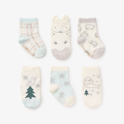 ARCTIC NON SLIP BABY SOCKS 6 PK