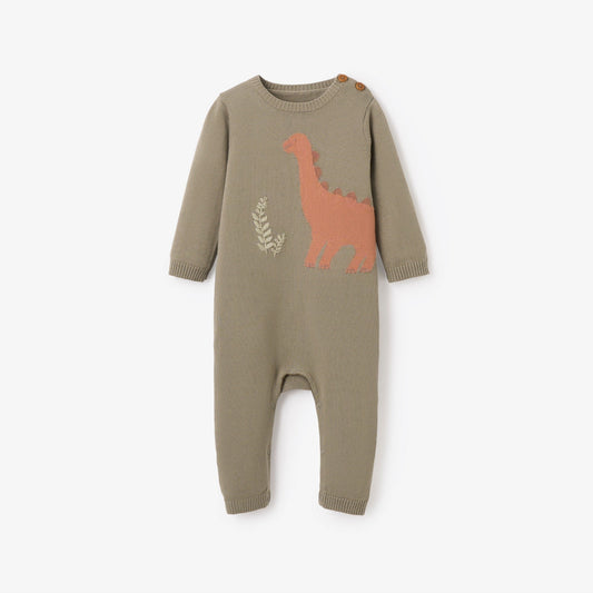 DINOSAUR KNIT JUMPSUIT
