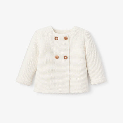 SOFIA & FINN PALE BLUE KNIT BABY CARDIGAN