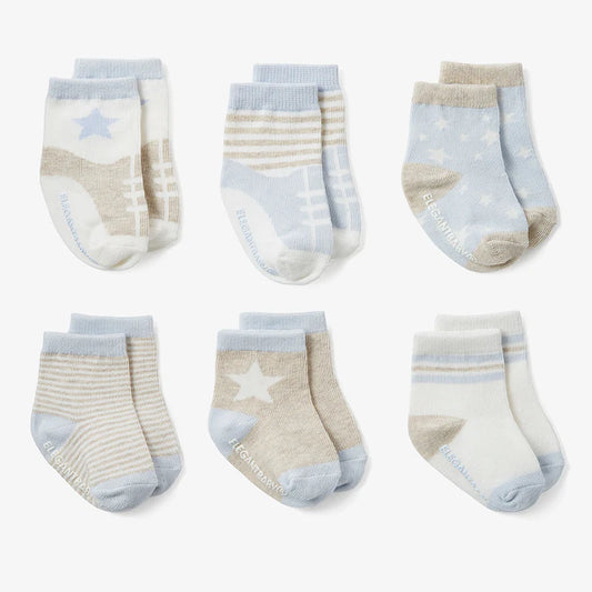 BABY BLUES NON SLIP SOCKS 6PK