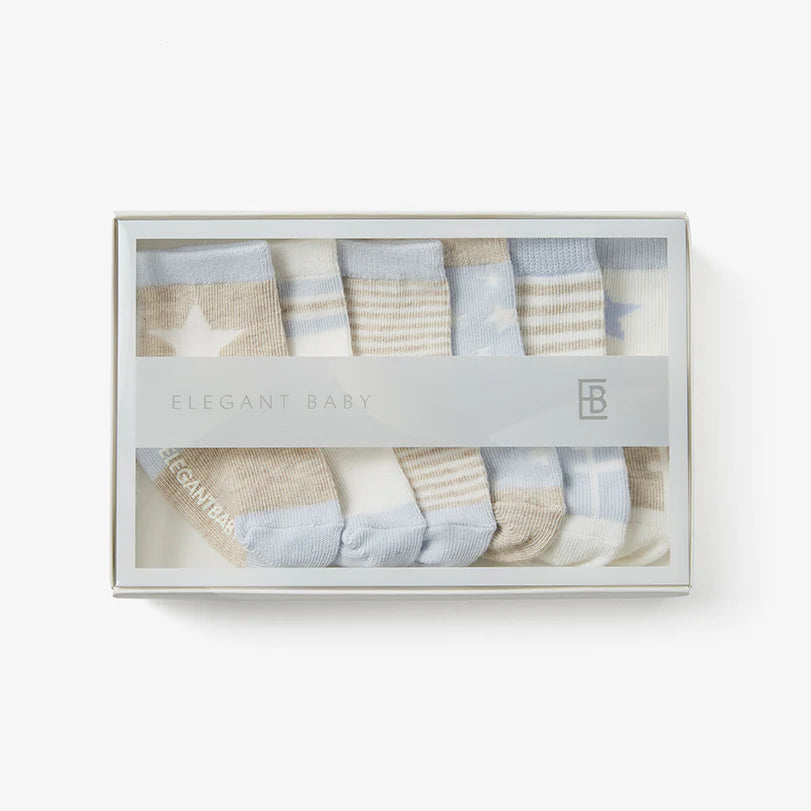 BABY BLUES NON SLIP SOCKS 6PK