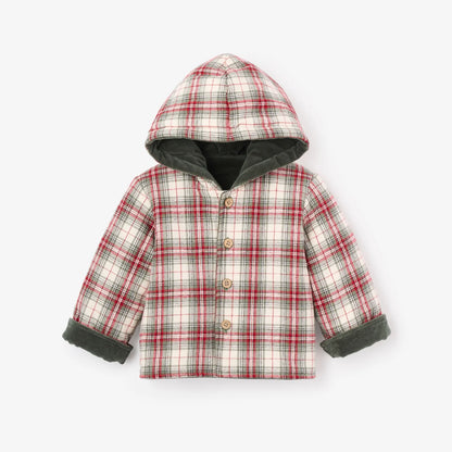 VELVET/WINTER TARTAN REVERSIBLE COAT