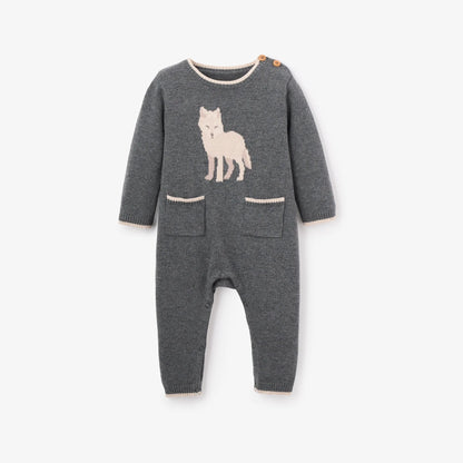 Charcoal Wolf Jumpsuit