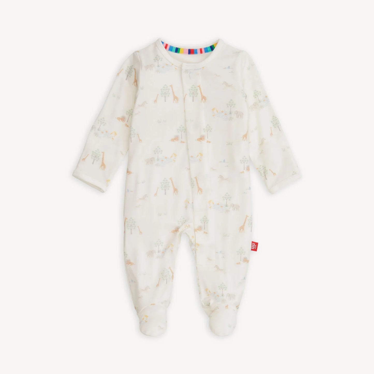 White Serene Safari Footie