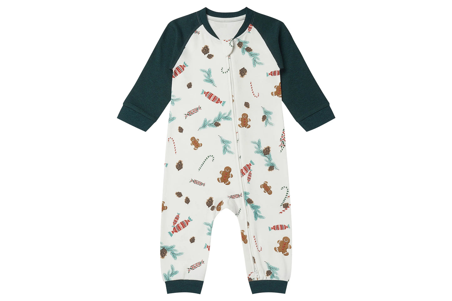 Long Sleeve Footless Sleeper (Organic Cotton) - Christmas Day!