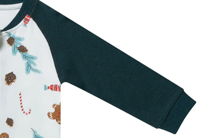 Long Sleeve Footless Sleeper (Organic Cotton) - Christmas Day!