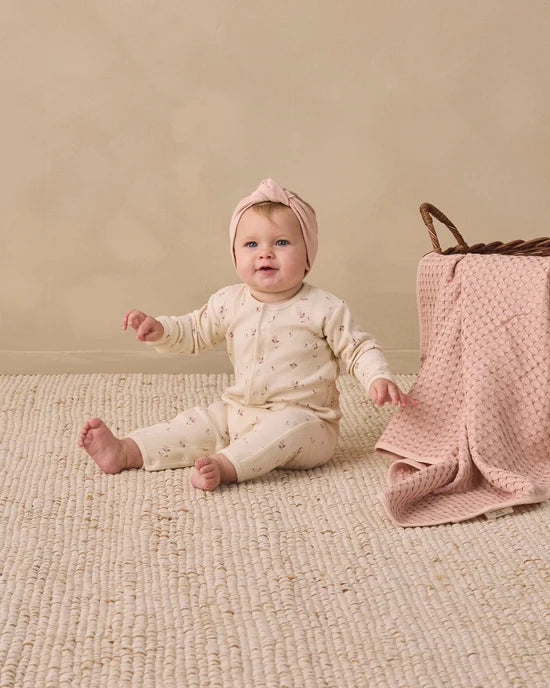 Quincy Mae Knotted Headband Dusty Rose 0-12M