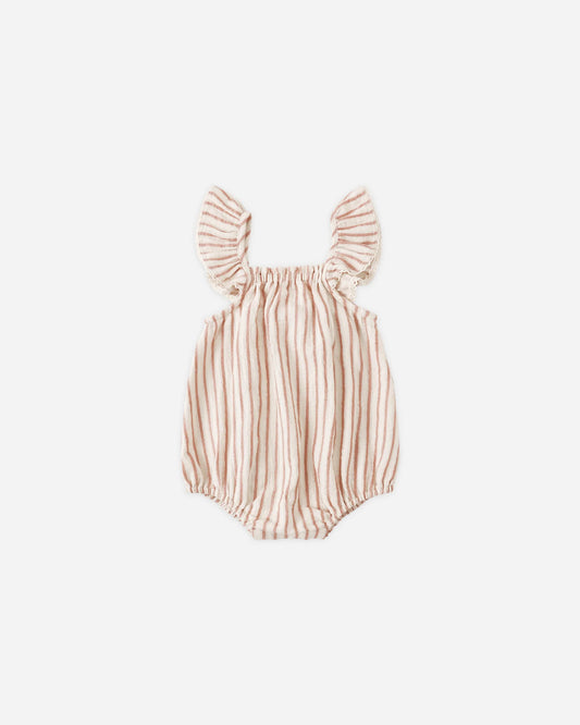 Quincy Mae Bonnie Romper Vintage Stripe