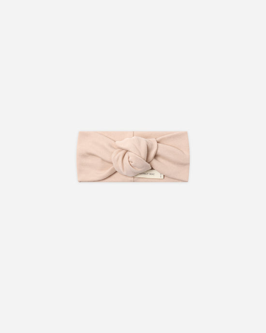 Quincy Mae Knotted Headband Dusty Rose 0-12M