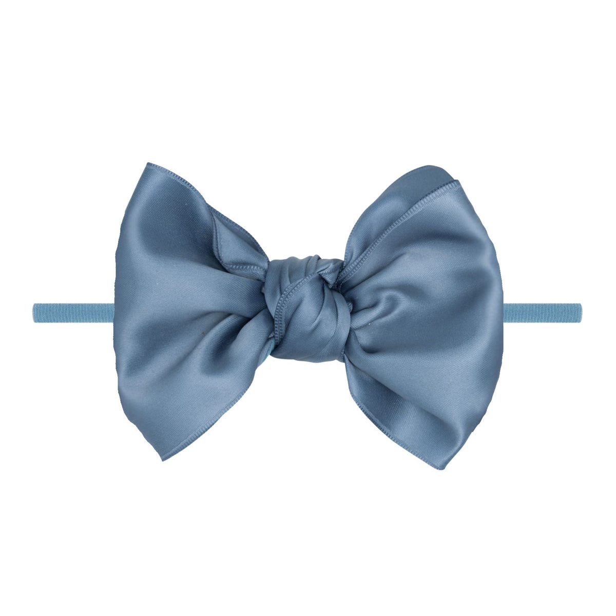Baby Bling® - Satin FAB® skinny nylon headband with satin bow