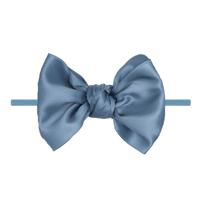 Baby Bling® - Satin FAB® skinny nylon headband with satin bow