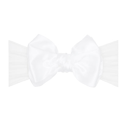Baby Bling® - Satin FAB® soft nylon headband with satin bow