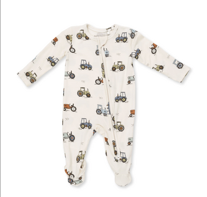 2-Way Zipper Footie - Future Farmer
