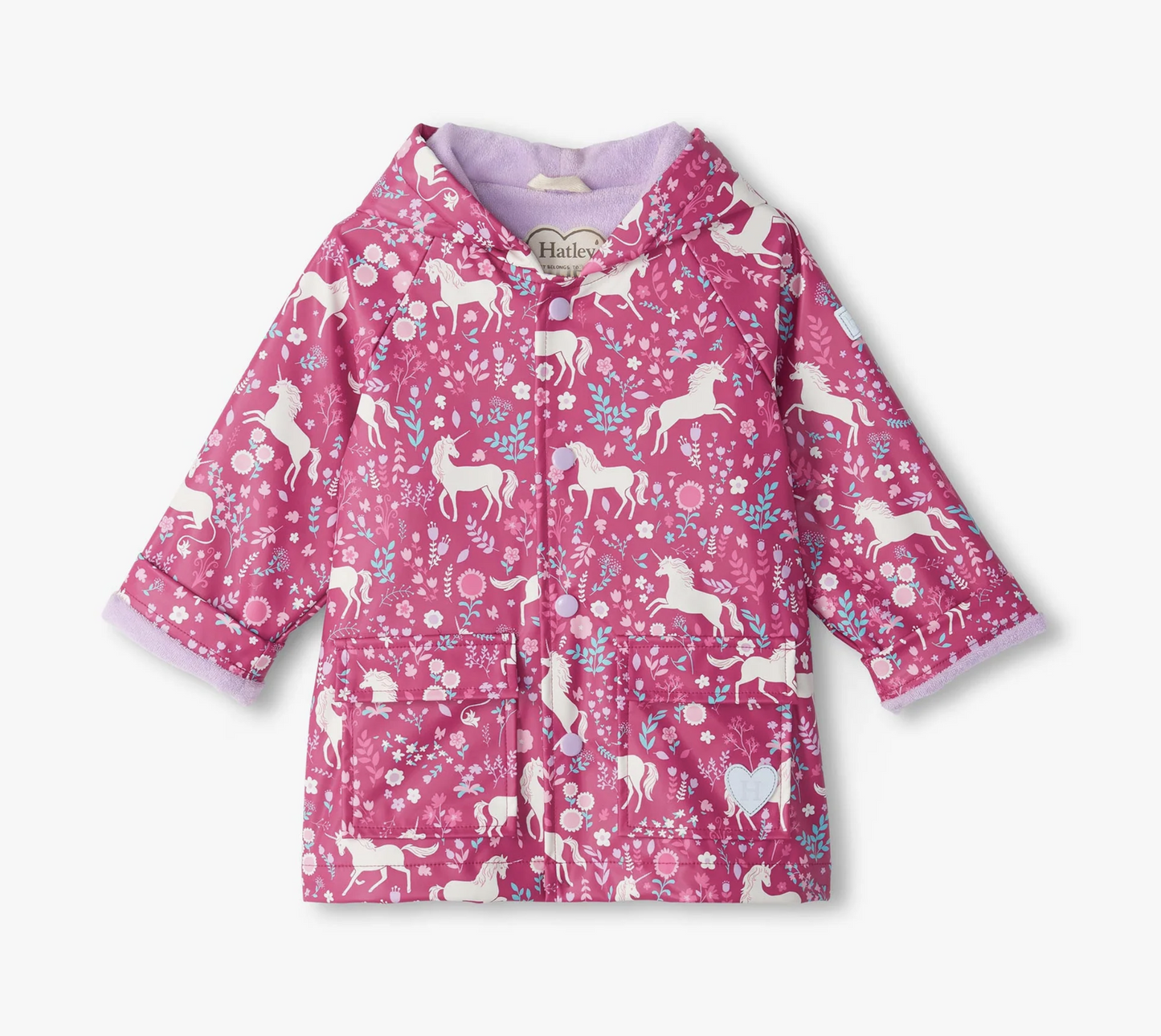 Unicorn Forest Toddler Rain Coat