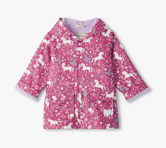 Unicorn Forest Toddler Rain Coat