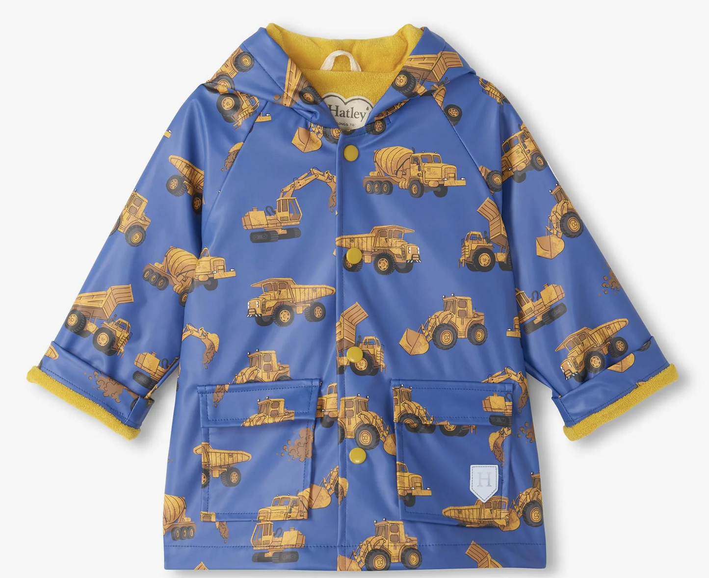 Construction Trucks Toddler Rain Coat