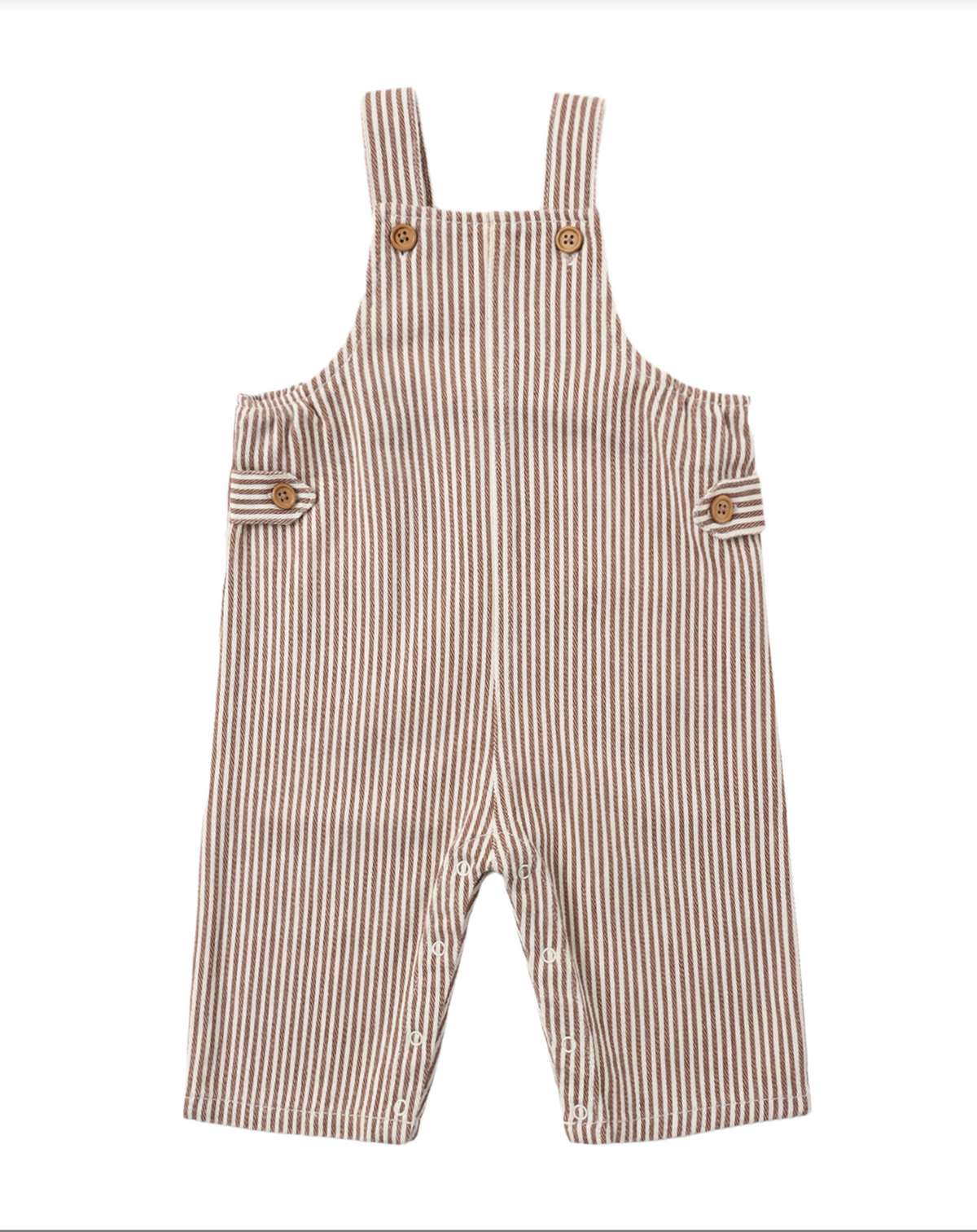Rylee+Cru Archie Overalls Clay Stripe