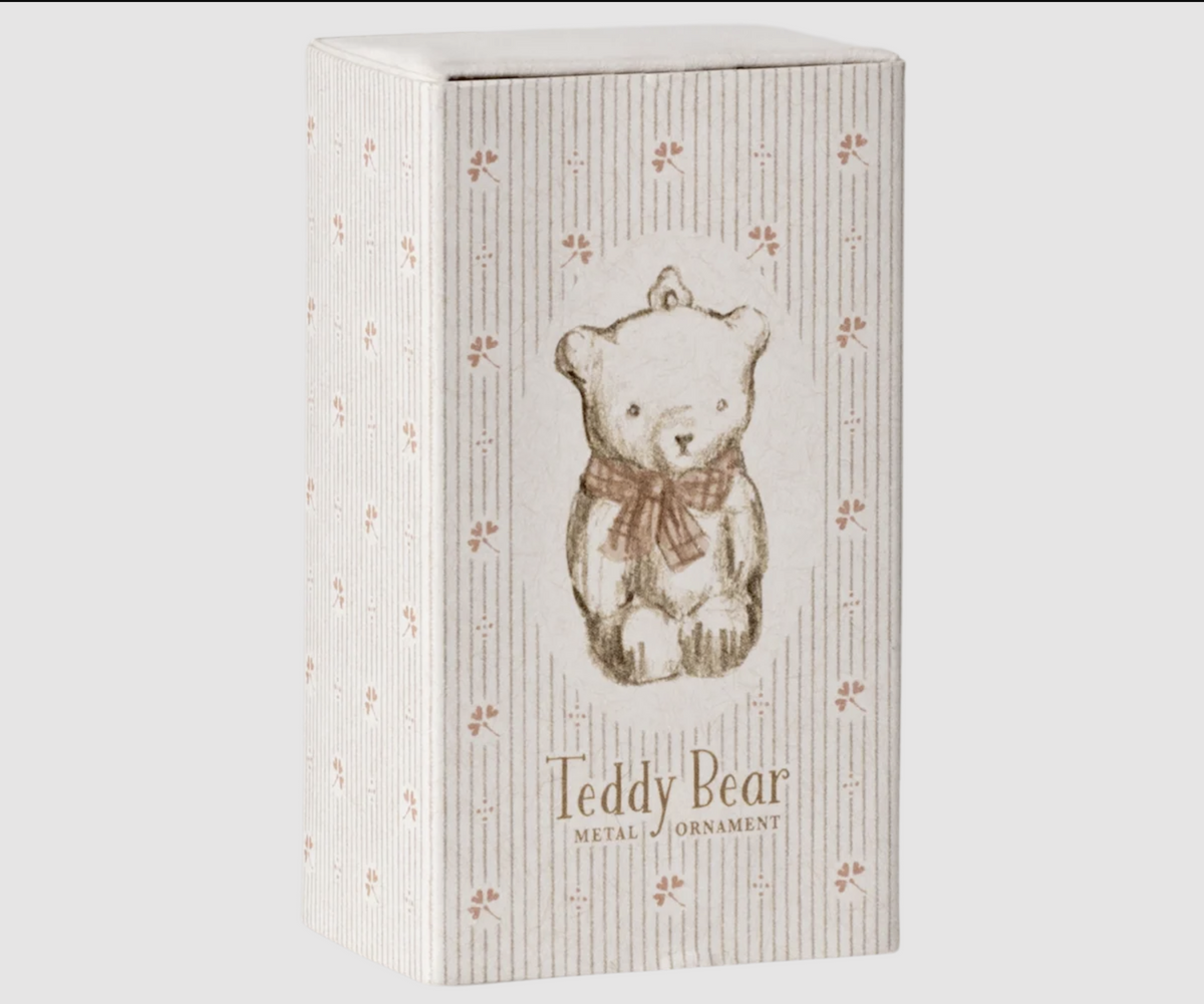 Maileg Metal Ornament, Teddy Bear