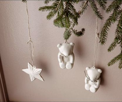 Maileg Metal Ornament, Teddy Bear