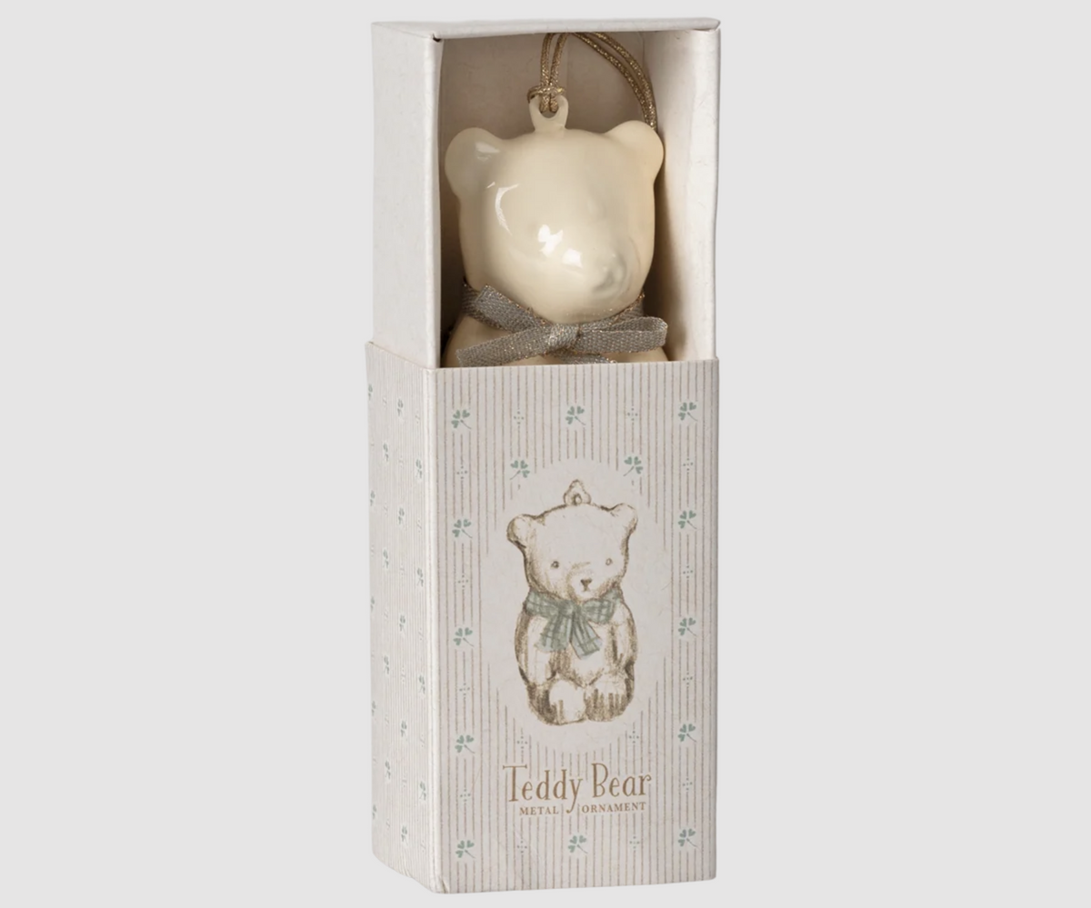 Maileg Metal Ornament, Teddy Bear