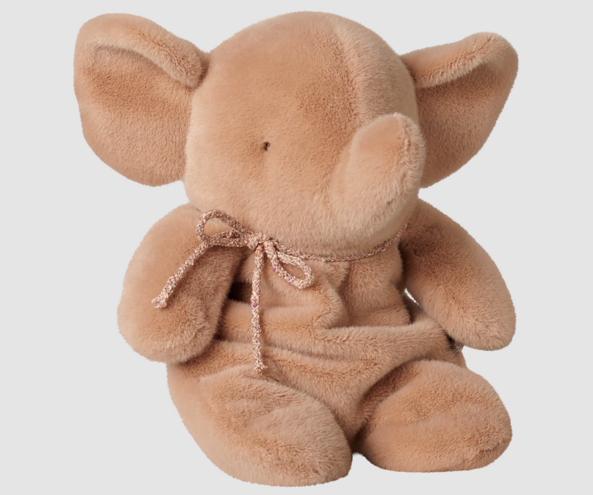 Maileg Elephant Plush, Medium - Vintage Rose