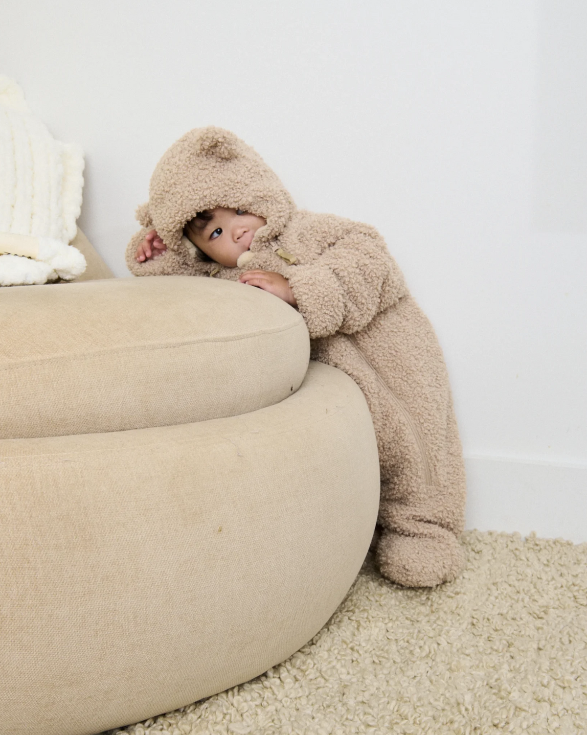 Baby Teddy Jumpsuit - Oatmeal