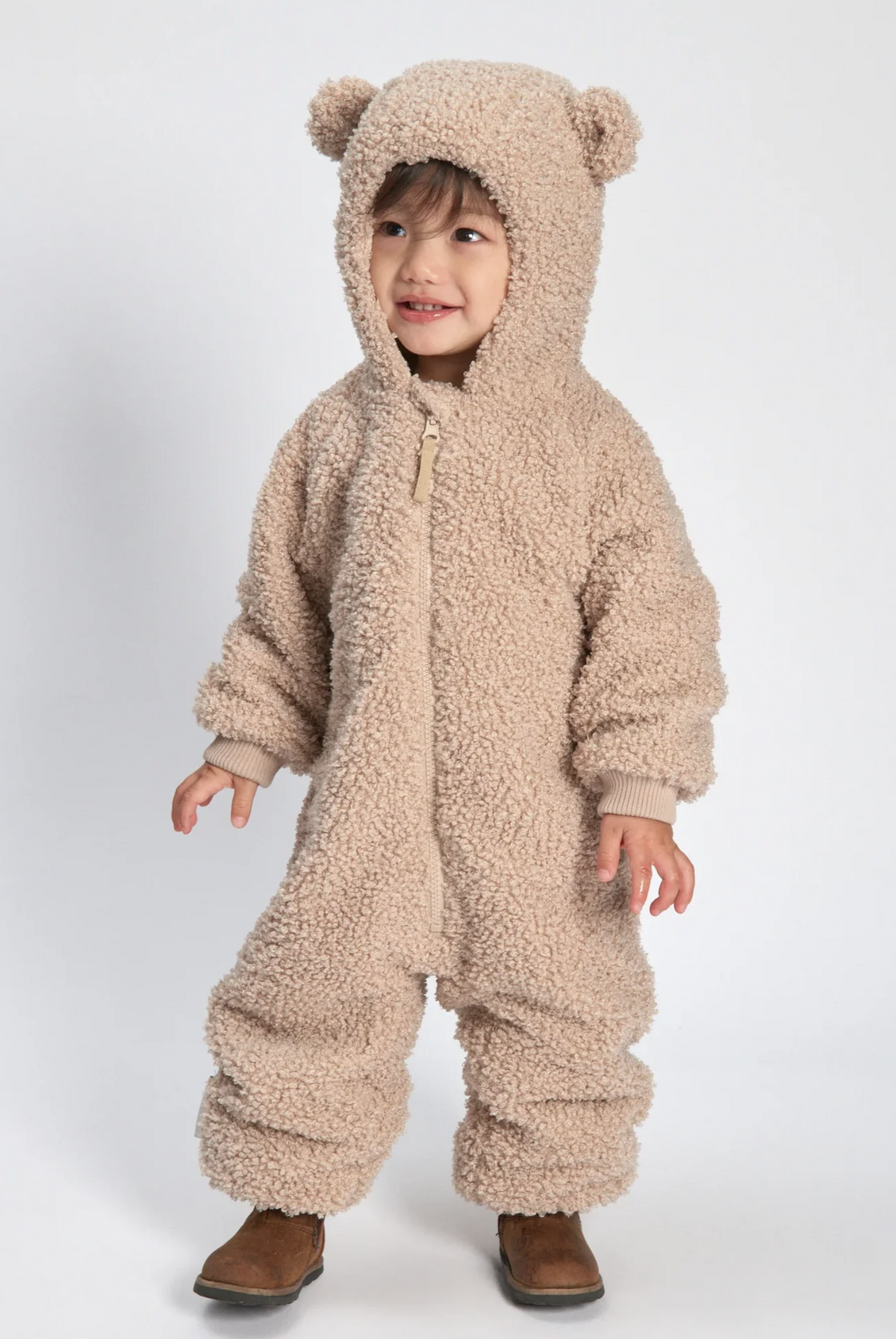 Toddler Teddy Jumpsuit - Oatmeal