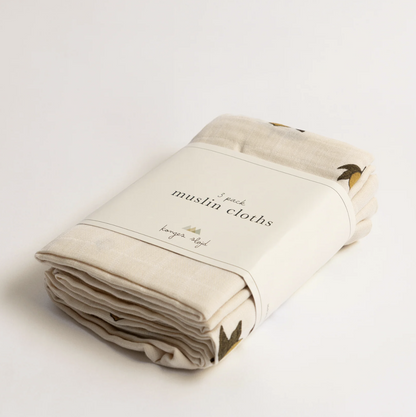 Konges Sløjd Organic Cotton Muslin Cloths - 3 Pack