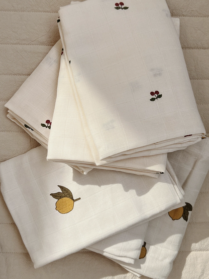 Konges Sløjd Organic Cotton Muslin Cloths - 3 Pack