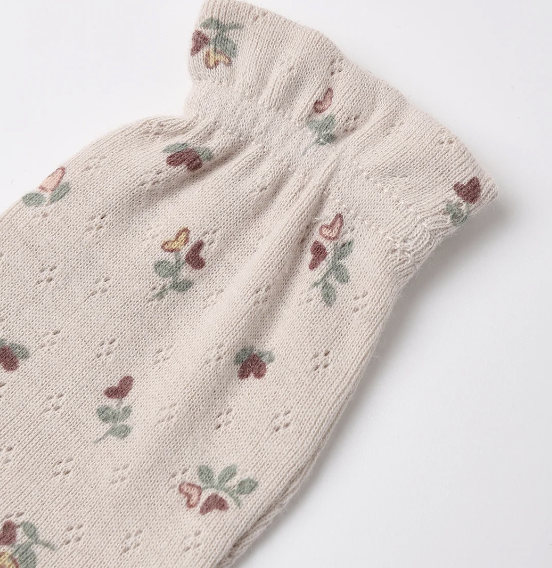 Quincy Mae No Scratch Mittens - OS Set of 2 || Blue Ditsy, Heart Ditsy