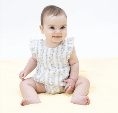 Organic Muslin Ruffle Sunsuit