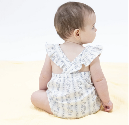 Organic Muslin Ruffle Sunsuit