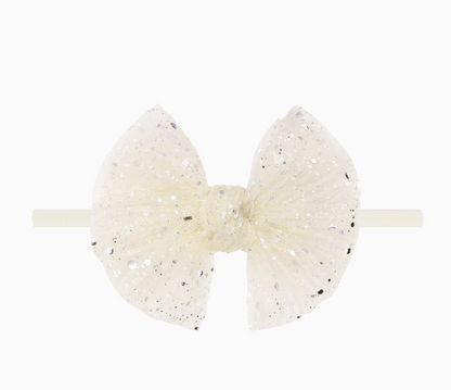 Baby Bling® - Tulle FAB® Skinny nylon headband with tulle bow