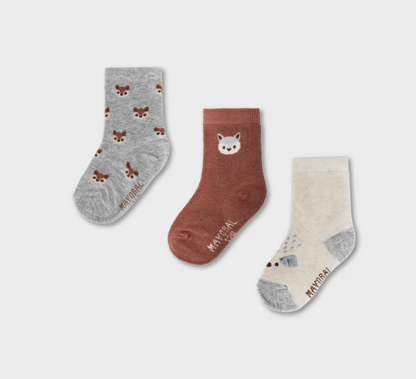 Mayoral Baby 3-pack Animal Socks 10248