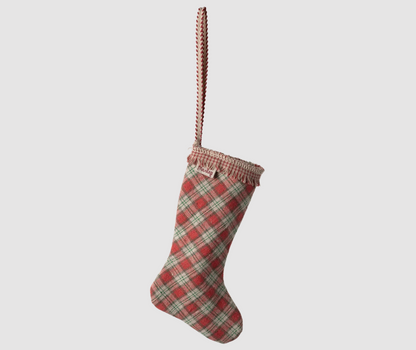 Maileg Fabric Ornament, Stocking - Checker