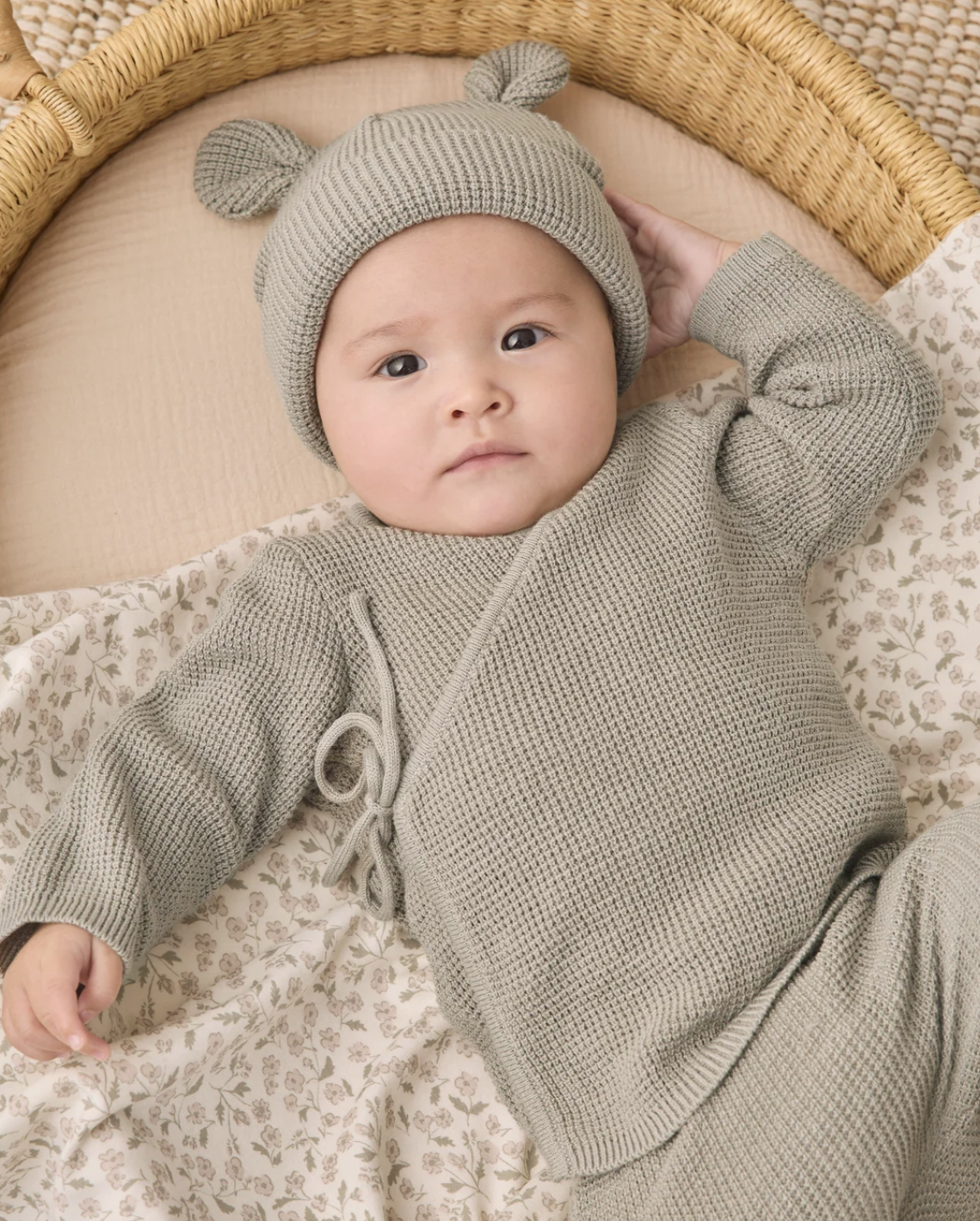 Quincy Mae Knit Wrap Top
