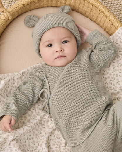 Quincy Mae Knit Wrap Top