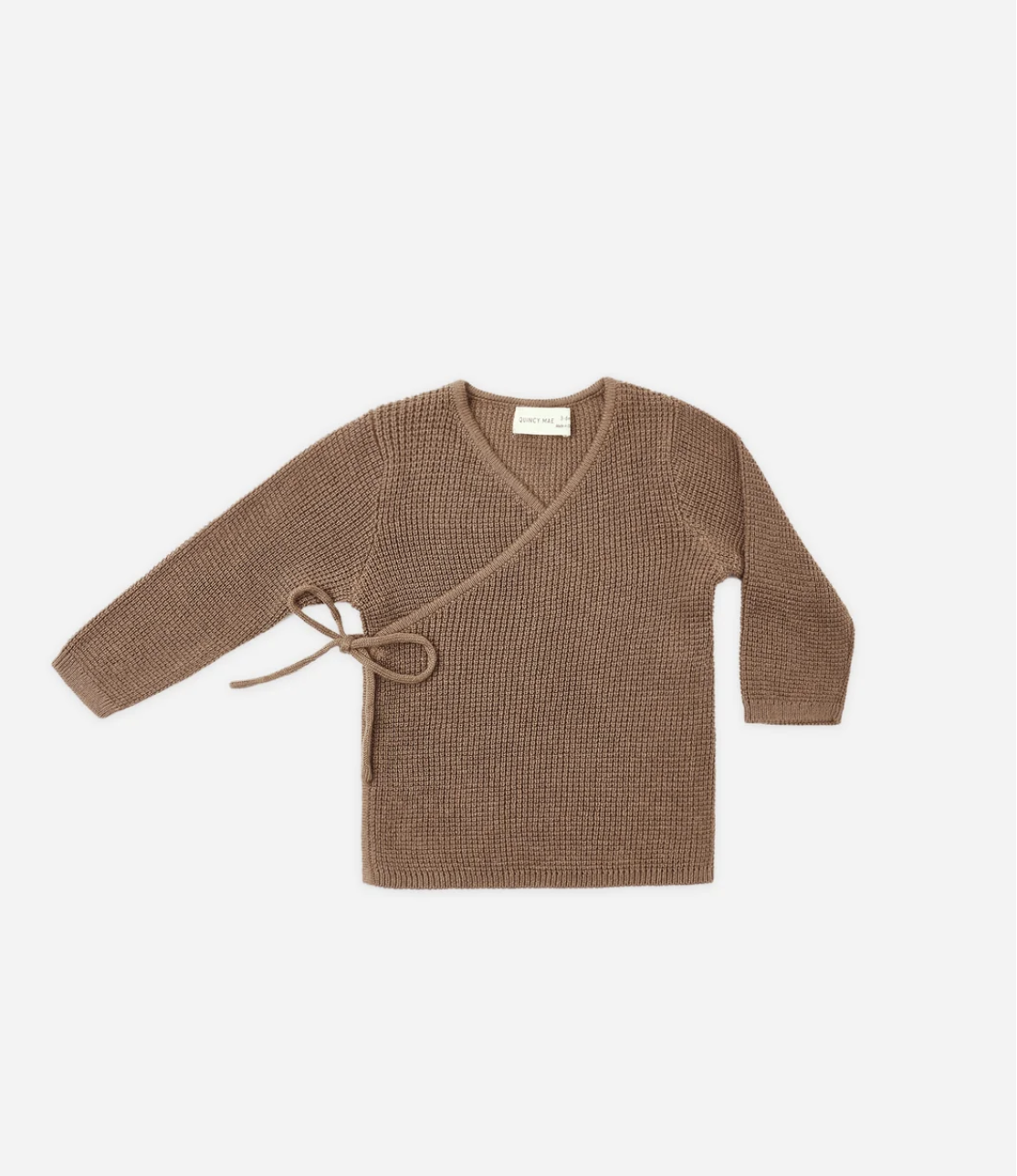 Quincy Mae Knit Wrap Top
