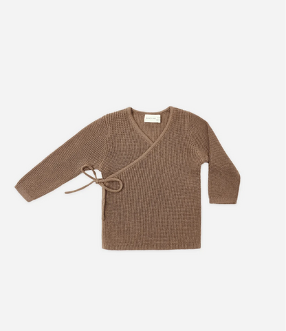 Quincy Mae Knit Wrap Top