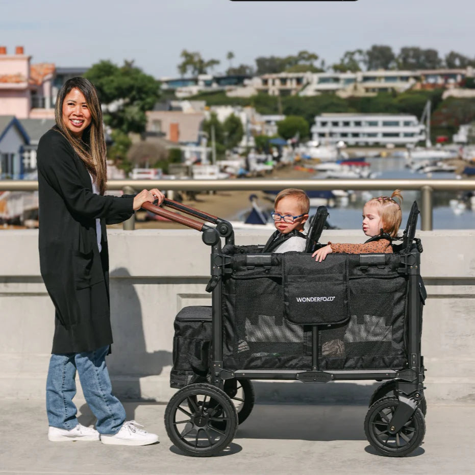 WonderFold W2 Luxe Pro Double Seater Stroller Wagon