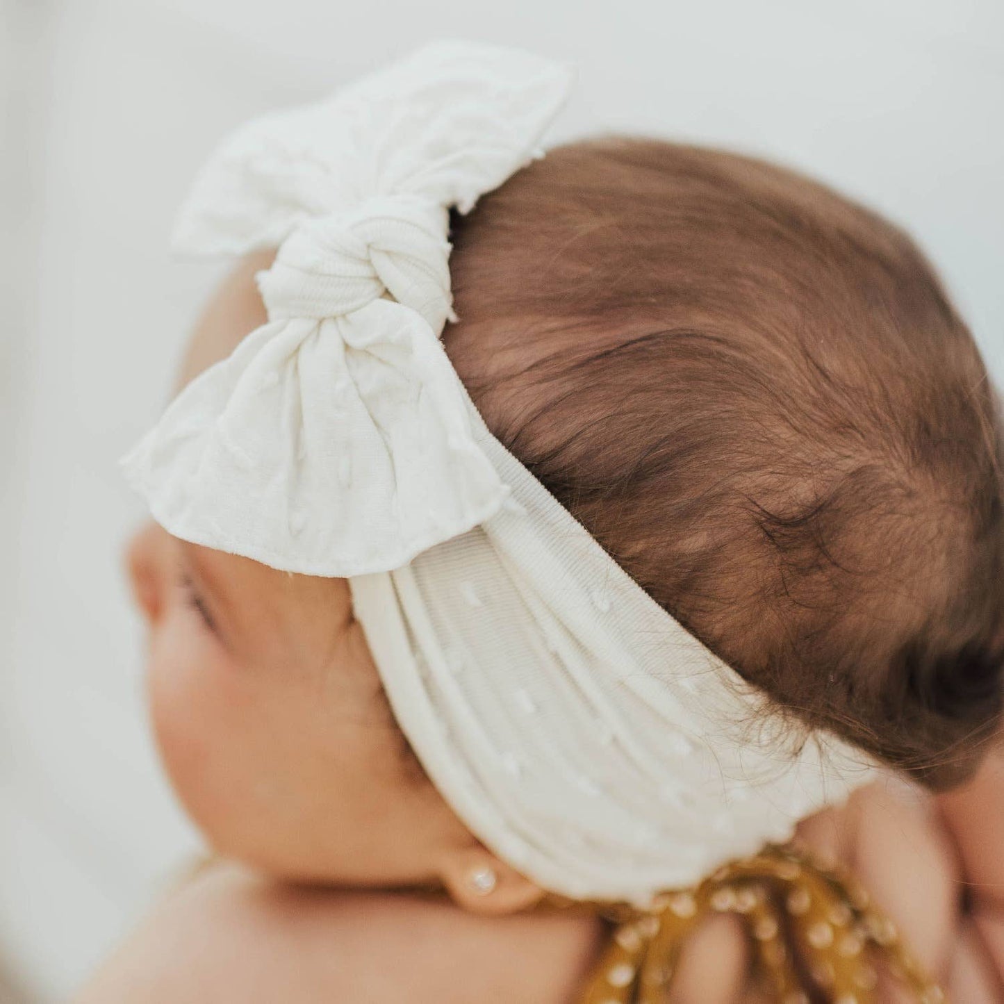 Baby Bling® Shabby Dot Knot soft nylon headband