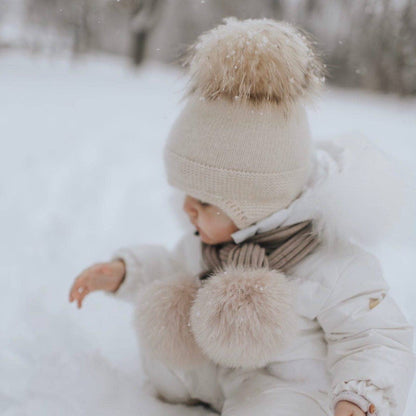 Petite Maison Kids. Cashmere Aviator Hat
