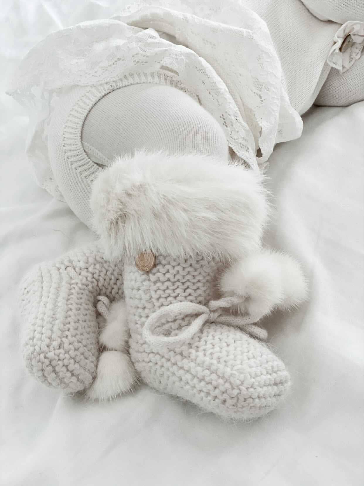 Angora Valenki Booties: Medium