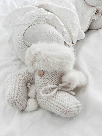Angora Valenki Booties: Medium